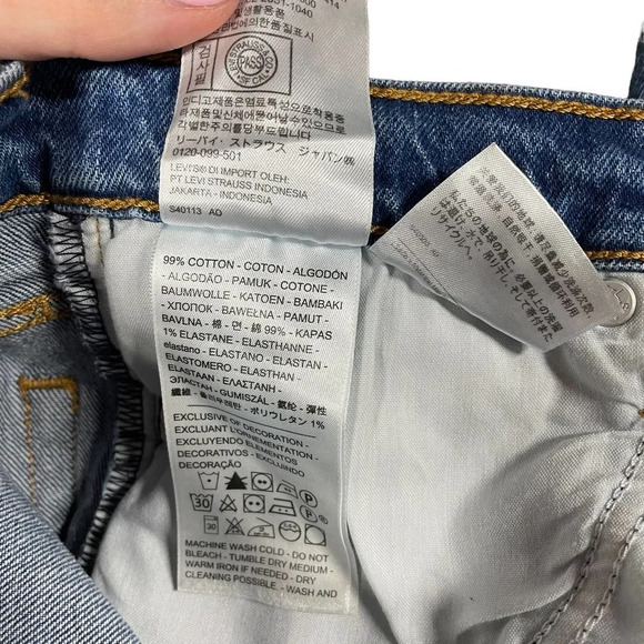 Levi's Wedgie Straight Jeans‎ Jive Sound Wash Size 24 - Picture 15 of 15